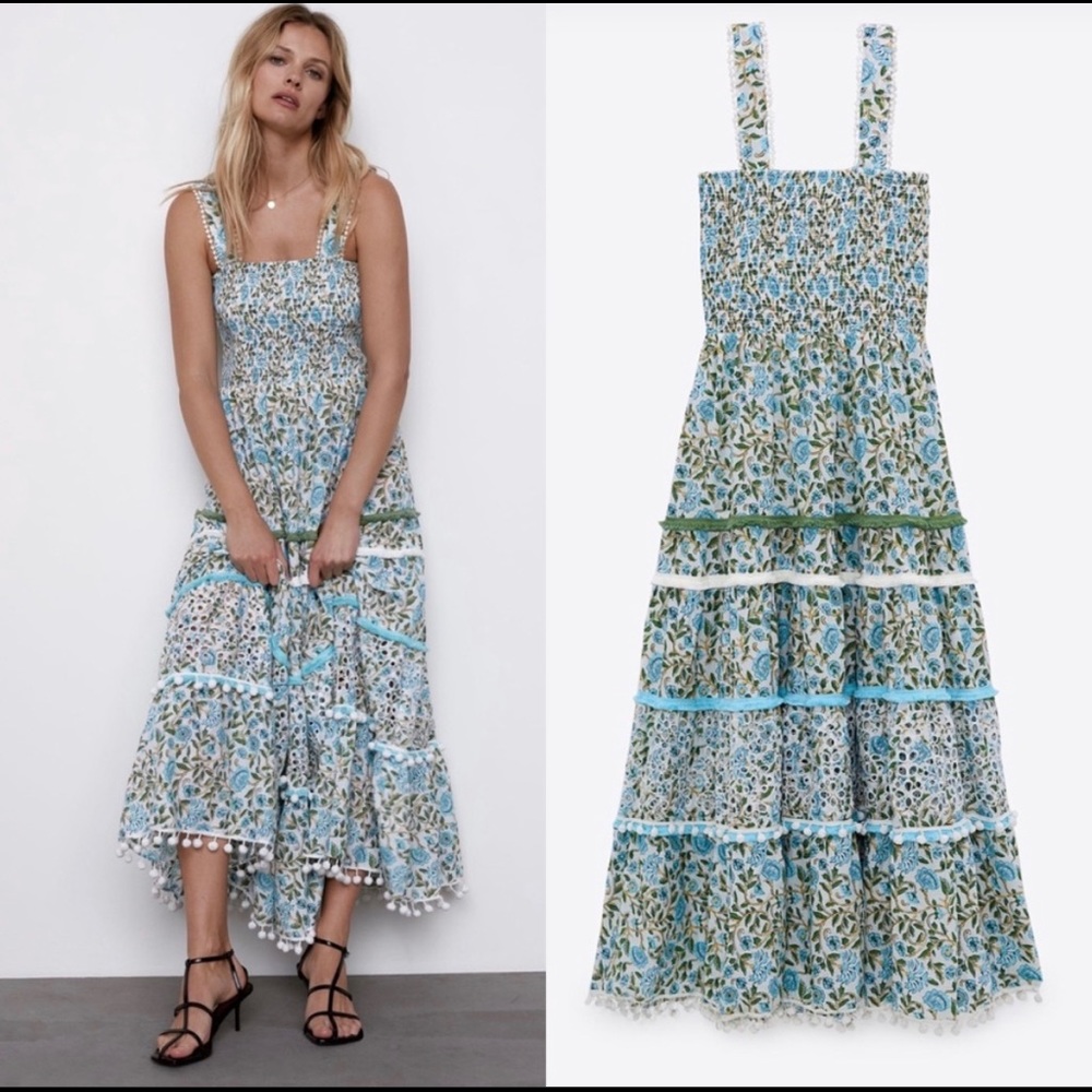 The Kandy Dress - size M.  Coloured Floral dress.